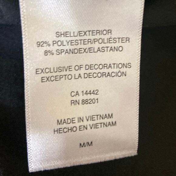 Mondetta Black Belted High Waisted Pockets Paperbag Pencil Mini Skirt Size M - Picture 6 of 6